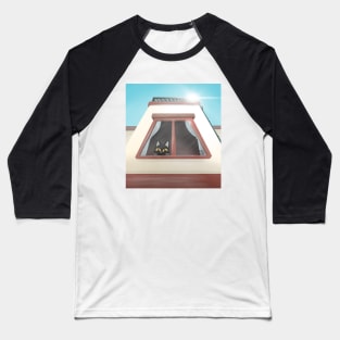 Peek from the window Baseball T-Shirt